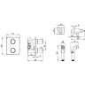 Смеситель LEMARK YETI LM7820С термостатический с гигиеническим душем LM7820C